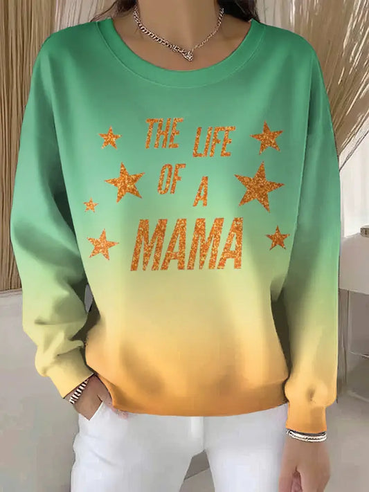 Women’s Showgirl Print Music Fan Sweatshirt As picture / S