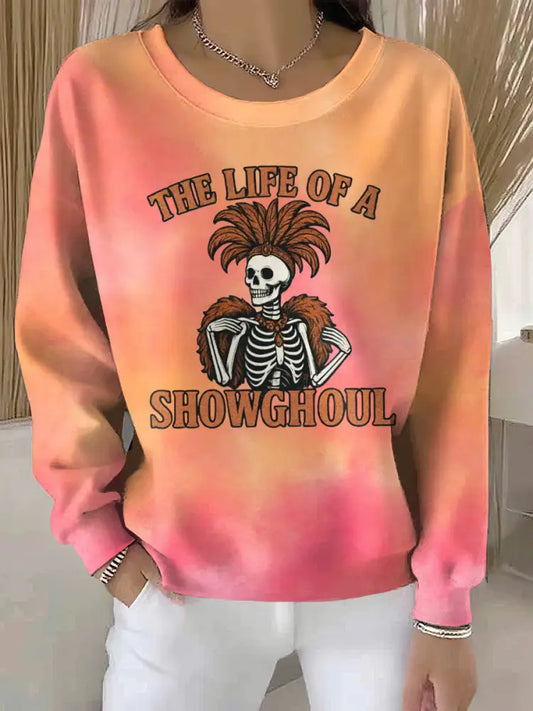 Women’s Showgirl Print Music Fan Sweatshirt As picture / S