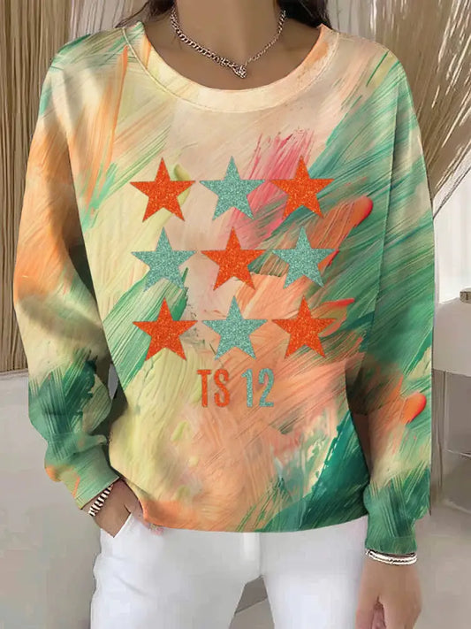 Women’s Showgirl Print Music Fan Sweatshirt As picture / S