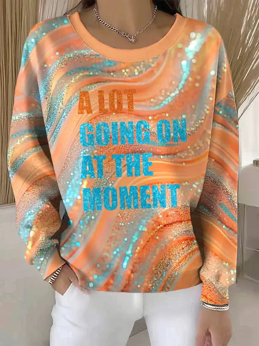 Women’s Showgirl Print Music Fan Sweatshirt As picture / S