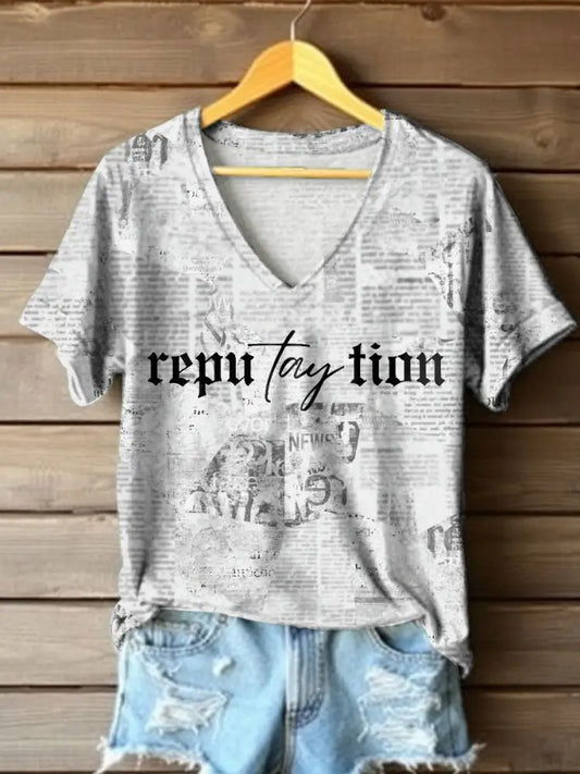 Women’s Snake Album Printed T shirt White / S