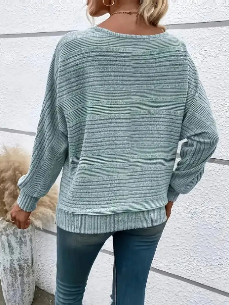 ⏰Women’s Soft Solid Batwing Sleeve Pullover Long Sleeve Top BEST SELLER