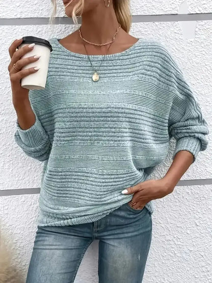 ⏰Women’s Soft Solid Batwing Sleeve Pullover Long Sleeve Top BEST SELLER