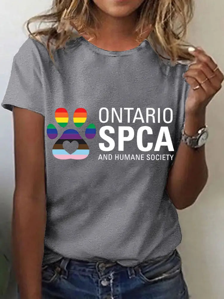 Women’s SPCA T-shirts Light Gray / S