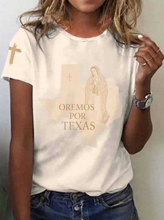 Women’s Texas Strong Short Sleeve T-Shirt Apricot / S