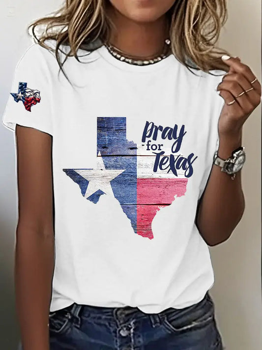 Women’s Texas Strong Short-Sleeved Printed T-shirt S