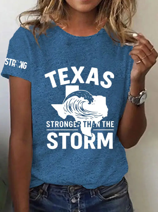 Women’s Texas Strong Short-sleeved T-shirt Blue / S