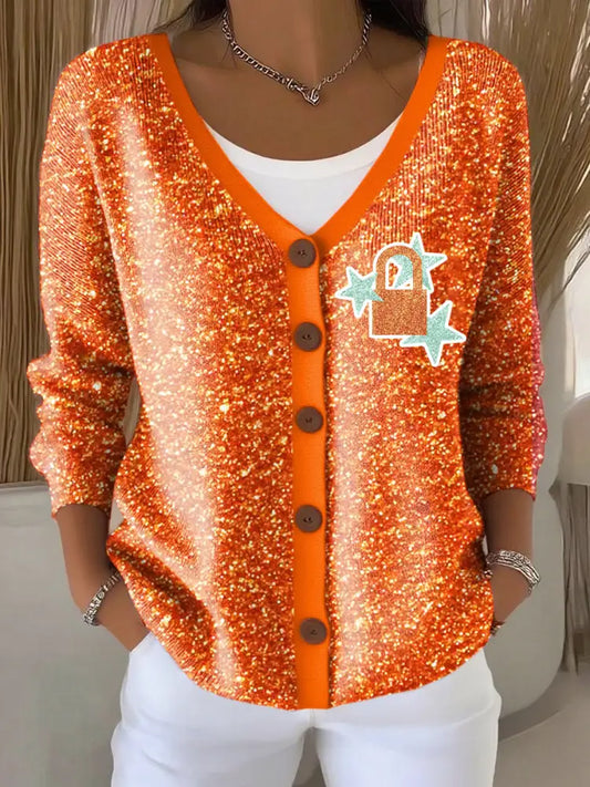 Women’s The Life Of A Show Girl Print Casual Cardigan As picture / S