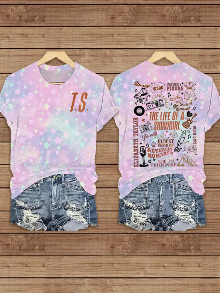 Women’s The Life Of A Showgirl Short sleeved T shirt As picture / S