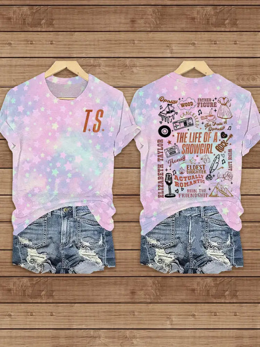 Women’s The Life Of A Showgirl Short sleeved T shirt As picture / S