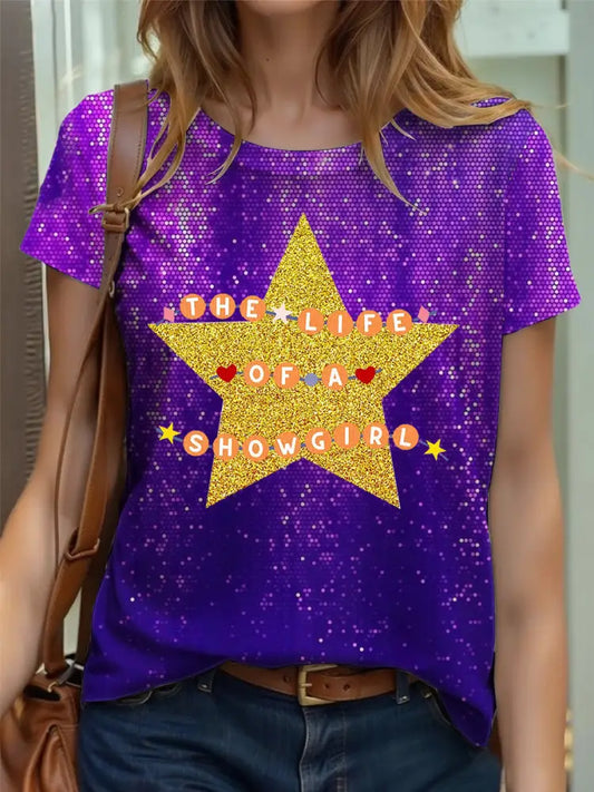 Women’s The Life Of A Showgirl Short sleeved T shirt Purple / S