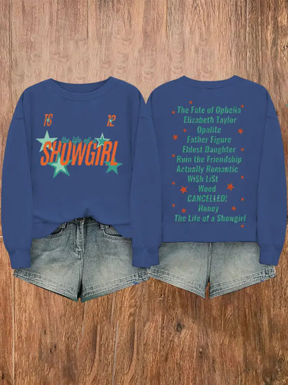 Women’s The Life Of A Showgirl Sweatshirt Blue / S