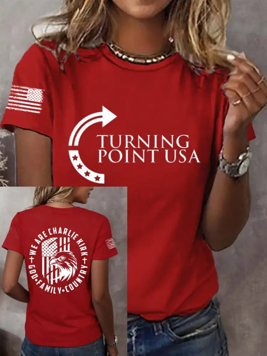 Women’s WE ARE CHARLIE KIRH T-Shirt Red / S