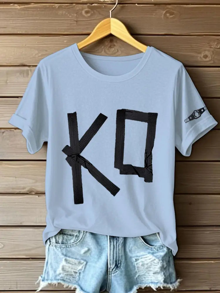 Women’s Wrestling KO T-shirts Sky Blue / S