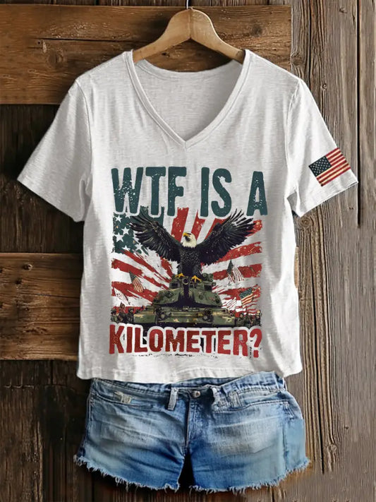 Women’s WTF Is A Kilometer Short Sleeve T-Shirt White / S