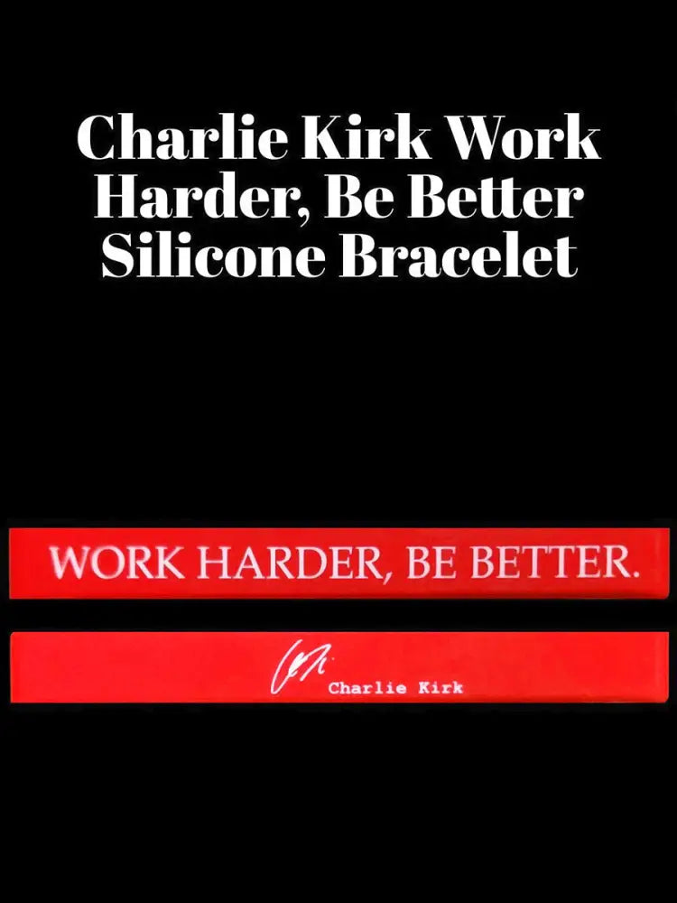 Work Harder Be Better Memorial Bracelet Red / ONE