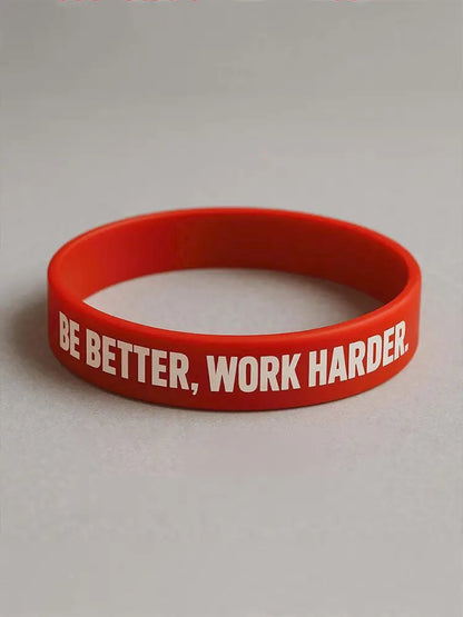 Work Harder Be Better Memorial Bracelet Red / ONE