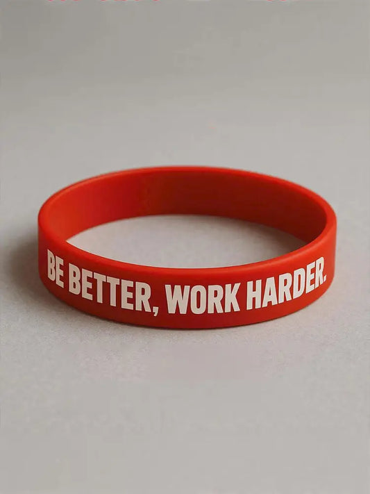 Work Harder Be Better Memorial Bracelet Red / ONE